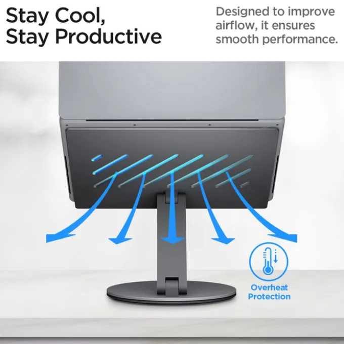 PODSTAWKA NA LAPTOP SPIGEN STAND HUB SPACE GREY