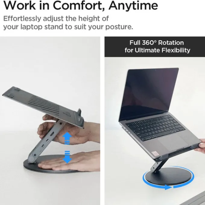 PODSTAWKA NA LAPTOP SPIGEN STAND HUB SPACE GREY