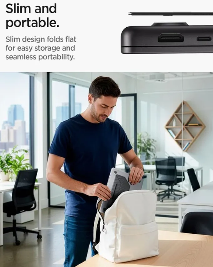 PODSTAWKA POD LAPTOPA SPIGEN SLIMFOLD DO 16 CALI LD201-S3 CZARNA