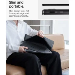 PODSTAWKA SPIGEN LD201-S8 SLIMFOLD LAPTOP & TABLET STAND SPACE GREY