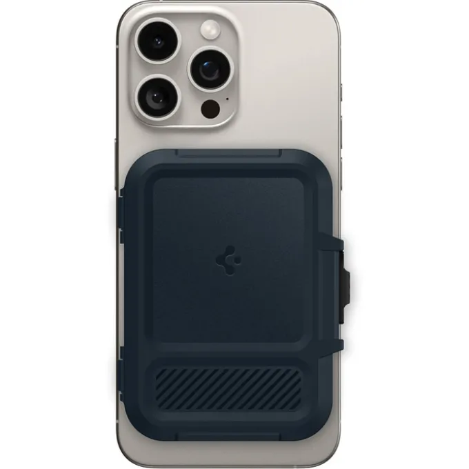 PORTFEL MAGASEF SPIGEN LOCK FIT UNIWERSALNY CARD HOLDER GRANATOWY