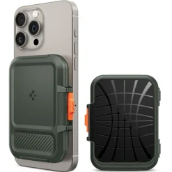 PORTFEL MAGASEF SPIGEN LOCK FIT UNIWERSALNY CARD HOLDER KHAKI ZIELONY