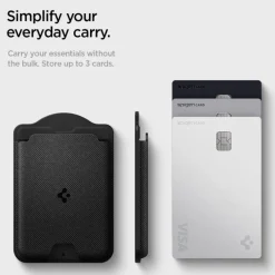 PORTFEL MAGSAFE SPIGEN GALAXY S URBAN FIT MAGNETIC CARD HOLDER CZARNY