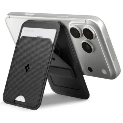 PORTFEL MAGSAFE SPIGEN S314-3 SLIM FOLD UNIWERSALNY CARD HOLDER CZARNY
