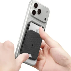 PORTFEL MAGSAFE SPIGEN S314-2 SLIM FOLD UNIWERSALNY CARD HOLDER CZARNY