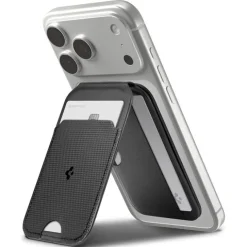 PORTFEL MAGSAFE SPIGEN S314-2 SLIM FOLD UNIWERSALNY CARD HOLDER CZARNY