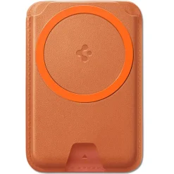 PORTFEL MAGSAFE SPIGEN VALENTINUS MAGFIT+ UNIWERSALNY METALLIC ORANGE