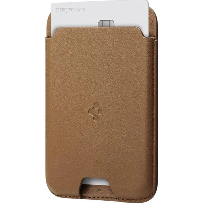 PORTFEL MAGSAFE SPIGEN VALENTINUS UNIWERSALNY CARD HOLDER BRĄZOWY