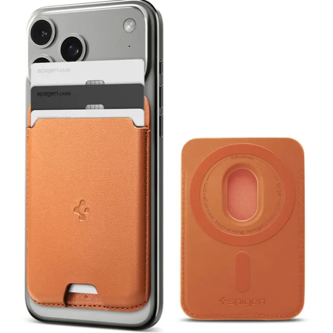 PORTFEL MASAFE SPIGEN VALENTINUS UNIWERSALNY METALLIC ORANGE