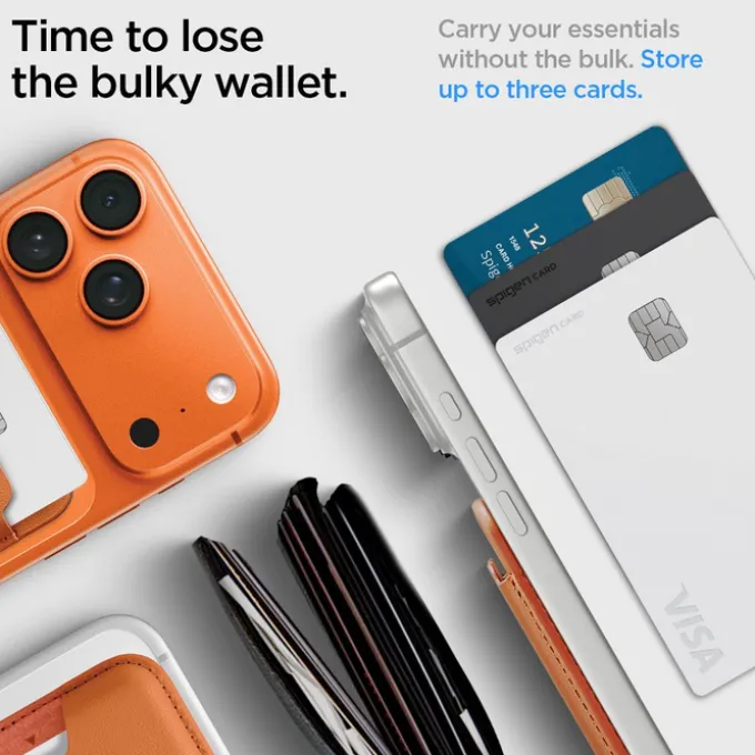 PORTFEL MASAFE SPIGEN VALENTINUS UNIWERSALNY METALLIC ORANGE