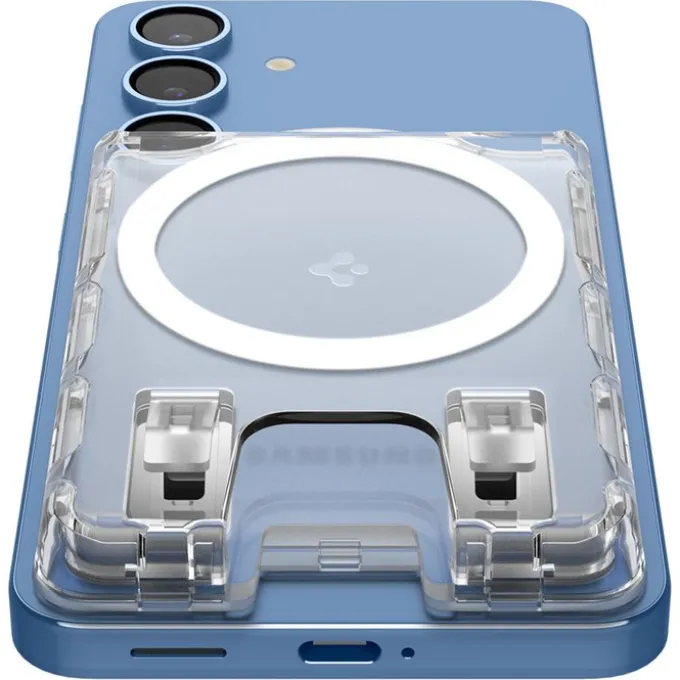 PORTFEL SPIGEN SAMSUNG GALAXY S25 SERIES ULTRA HYBRID WALLET MAGSAFE CRYSTAL CLEAR