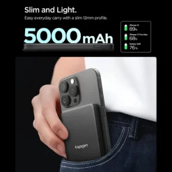 POWERBANK MAGAFE SPIGEN EA2205MQ ESSENTIAL 5000MAH 22.5W QI2 CZARNY