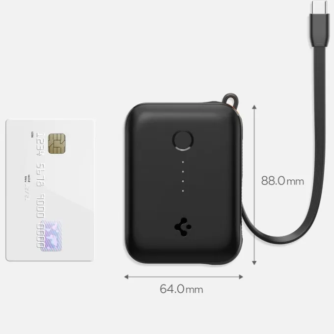 POWERBANK SPIGEN ESSENTAIL EA3010BT POWER BANK 10000 MAH 30W BLACK