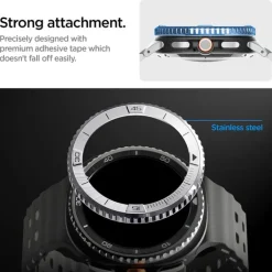 RAMKA SPIGEN SAMSUNG GALAXY WATCH 8 CLASSIC 46MM BEZEL TUNE PILOT SILVER
