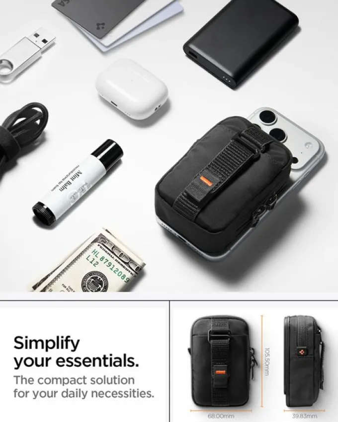 SASZETKA MAGSAFE SPIGEN PORTABLE ORGANIZER POUCH TINTAPZIP MAGSAFE BLACK