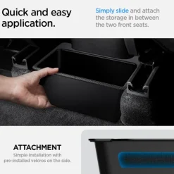 SCHOWEK SPIGEN TESLA MODEL Y REAR UNDER AIR OUTLET STORAGE BOX BLACK