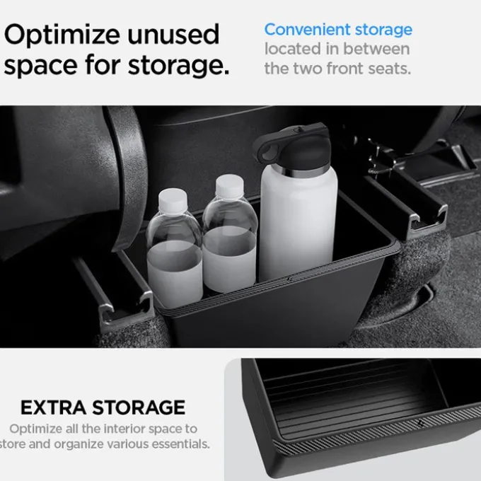 SCHOWEK SPIGEN TESLA MODEL Y REAR UNDER AIR OUTLET STORAGE BOX BLACK