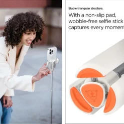 SELFIE STICK SPIGEN S541W BLUETOOTH TRIPOD DUNE BEIGE