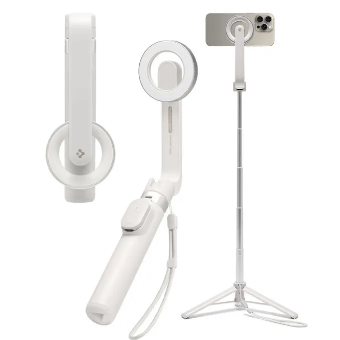 SELFIE STICK SPIGEN S571W MAGSAFE BLUETOOTH STATYW BEŻOWY