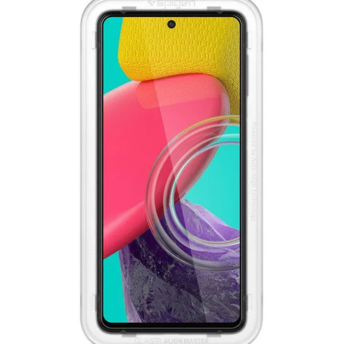 SPIGEN ALM GLASS FC GALAXY M53 5G Szkło hartowane BLACK
