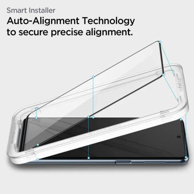 SPIGEN ALM GLASS FC GALAXY M53 5G Szkło hartowane BLACK