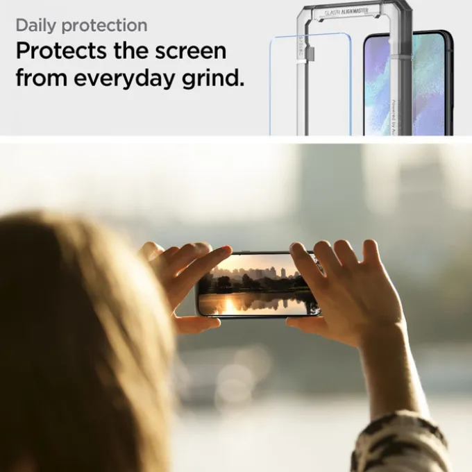 Spigen Alm Glas.Tr S21 FE 2-Pack Szkło Hartowane