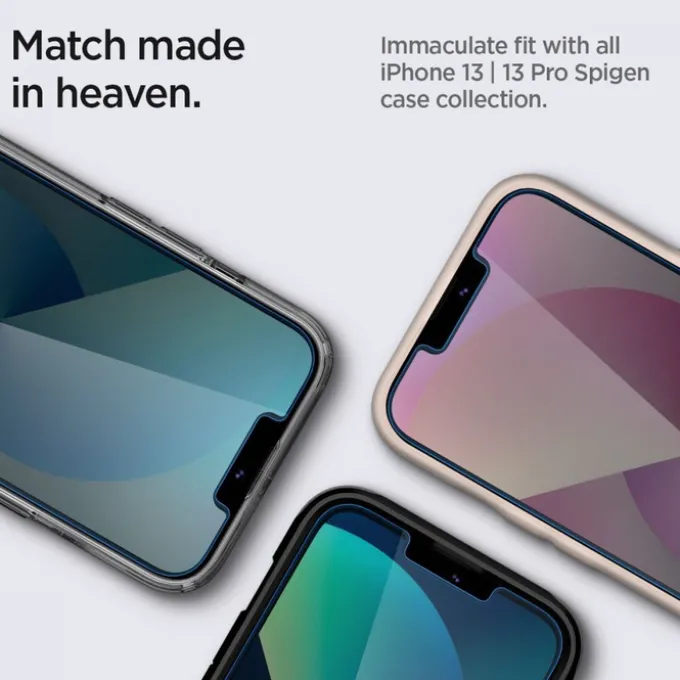 SPIGEN Apple iPhone 13 / 13 Pro / 17E / 16E 2-Pack Privacy Glass Szkło Hartowane