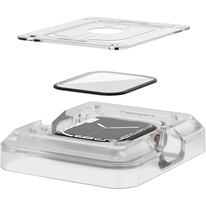 SPIGEN Apple Watch 7 (41 MM) Proflex ”Ez Fit” 2-Pack Szkło Hybrydowe