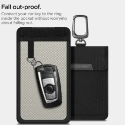 Spigen Etui na Kluczyki Klatka Faradaya Blokada Antykradzieżowa Rfid Black
