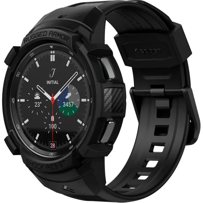 SPIGEN Galaxy Watch 4 Classic 46 MM Rugged Armor ”pro” Matte Black Pasek