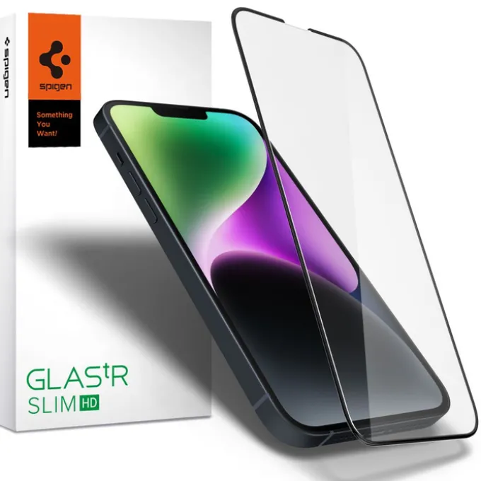 SPIGEN Glass Fc Full Cover iPhone 13 Pro Max / 14 Plus Szkło Hartowane Black