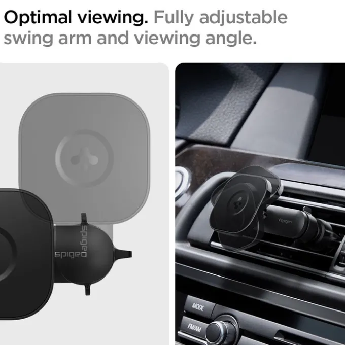 Spigen ITS12 Magnetic Uchwyt Do Kratki Magsafe Vent Car Mount Black