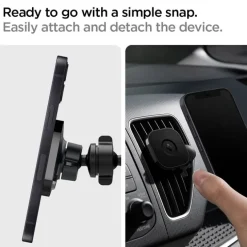 Spigen ITS12 Magnetic Uchwyt Do Kratki Magsafe Vent Car Mount Black