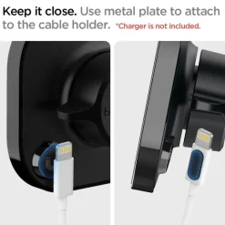 Spigen ITS12 Magnetic Uchwyt Do Kratki Magsafe Vent Car Mount Black