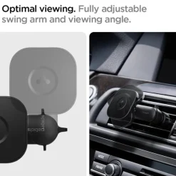 Spigen Its12 W Onetap Magnetic Magsafe Vent Car Charger 7.5 W Uchwyt Do Kratki Black