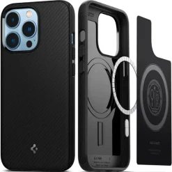 Spigen Mag Armor Magsafe iPhone 13 Pro Etui Matte Black Case