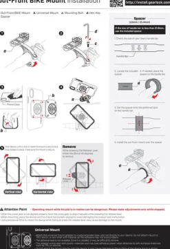 SPIGEN MF100 Gearlock Uchwyt Rowerowy na kierownicę Uchwyt Na Telefon