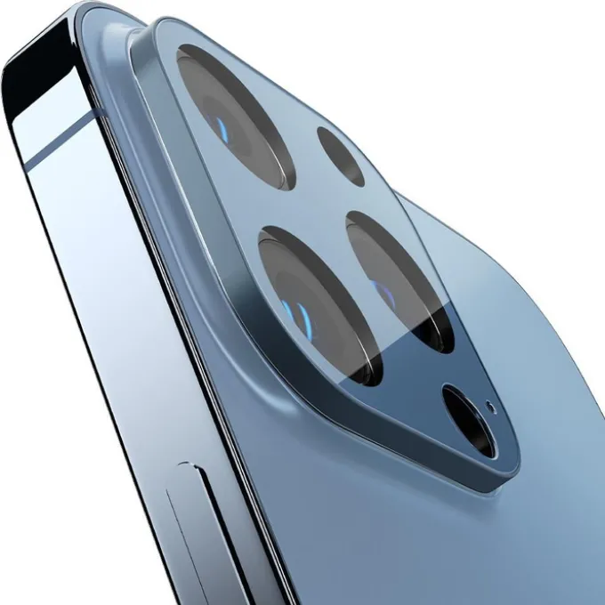SPIGEN Optik.Tr Camera Protector 2-Pack Apple iPhone 13 Pro / 13 Pro Max Sierra Blue OSŁONA APARATU