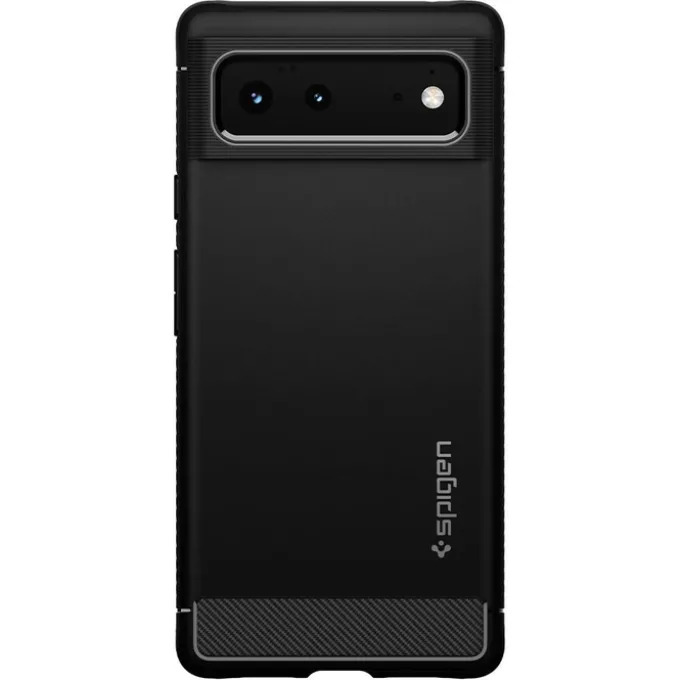 SPIGEN Rugged Armor Google Pixel 6 ETUI Matte Czarny Case