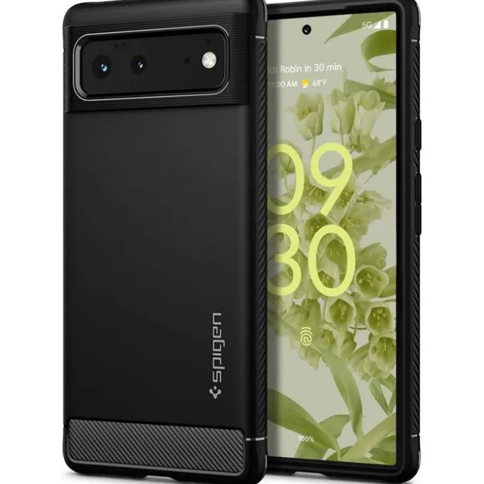 SPIGEN Rugged Armor Google Pixel 6 ETUI Matte Czarny Case