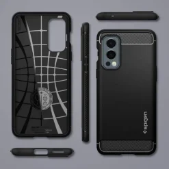 SPIGEN Rugged Armor Oneplus Nord 2 5G Etui Matte Black