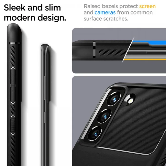 Spigen Rugged Armor S21 FE Matte Black Case