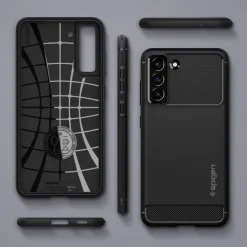 Spigen Rugged Armor S21 FE Matte Black Case