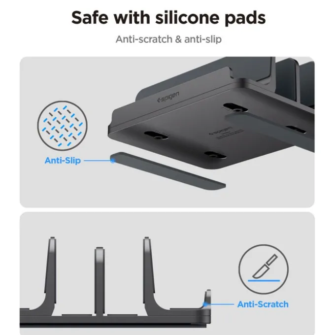 STOJAK NA LAPTOPY SPIGEN LD208S4 PIONOWY SPACE GREY