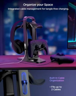 STOJAK SPIGEN UNIVERSAL GAME CONTROLLER & HEADSET STAND BLACK