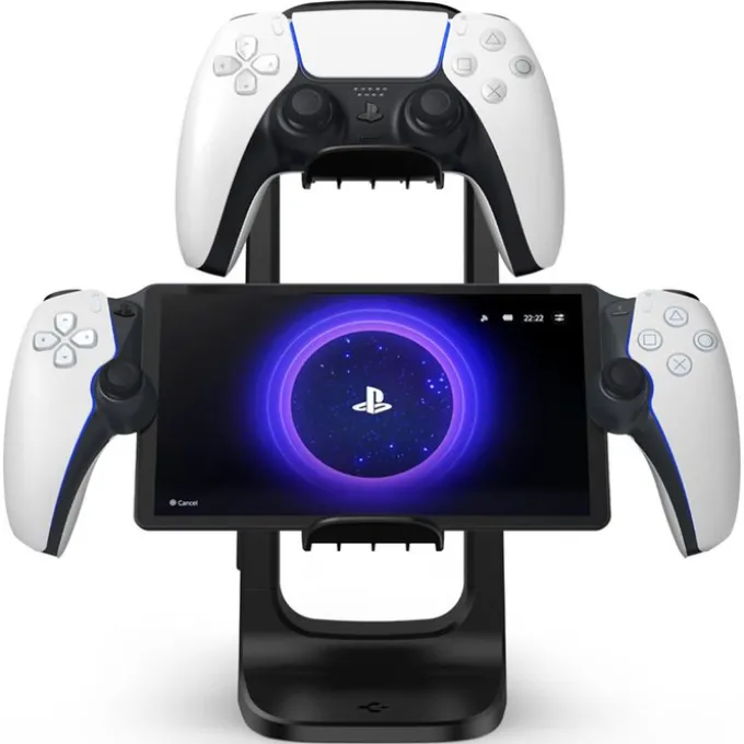 STOJAK SPIGEN UNIVERSAL GAME CONTROLLER & HEADSET STAND BLACK