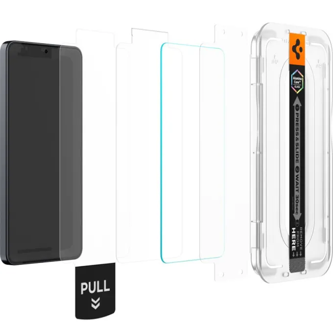 SZKŁO ANTYREFLEKSYJNE SPIGEN SAMSUNG GALAXY S26 GLAS.TR "EZ FIT PRO AC" 2-PACK CLEAR