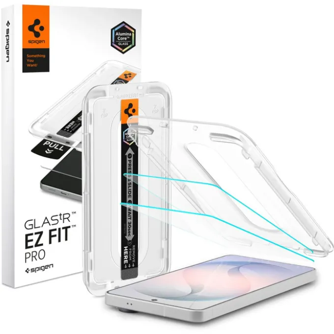 SZKŁO ANTYREFLEKSYJNE SPIGEN SAMSUNG GALAXY S26 GLAS.TR "EZ FIT PRO AC" 2-PACK CLEAR