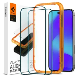 Szkło Hartowane Spigen Alm Glass Fc 2-pack iPhone 14 Pro Black