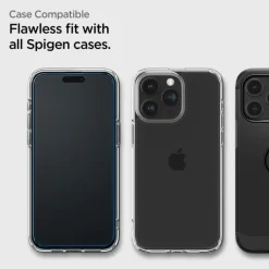Szkło Hartowane Spigen Alm Glass Fc 2-pack iPhone 15 Pro Black